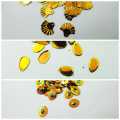 Pack of 3 Tola, (Tola Each) Sitaray in Multicolor Color Different Shapes Beautiful Loose Sequins DIY Crafts. 