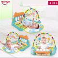 Huanger - 3 In 1 Newborn Baby Play Gym Piano Fitness Rack - Activity Mat. 