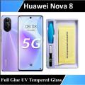 Huawei Nova 8 UV Tempered Glass Screen Protector Full Curved Protector Nano For nova 8. 