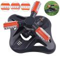Adjustable 360 Degree 3-arm Rotating Sprinklers Grass Lawn Automatic Watering Nozzles Garden Agriculture Irrigation Device. 