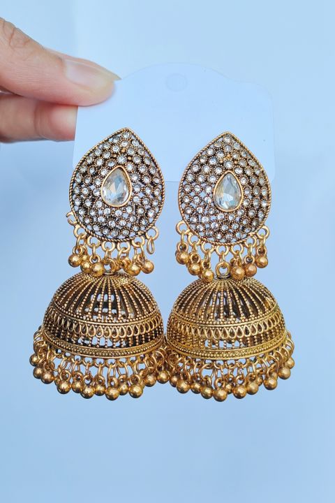 Antique%20Silver%20Ethnic%20%20Bali%20Jhumka%20-%20Image%202