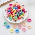 100-Pack Hair Ties Soft Elastic Colorful Ponytail Holders Non-Slip Fabric Hair Scrunchies for Girls Daily Wear Hairstyling Kids School Accessories. 