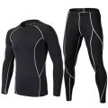 Sports Tights Men's Football Basketball Base Training High Elastic Sports Trousers Running Fitness Pants Compression Pants Men Men's fitness pants. 