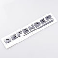 1X 3D Black Gray ABS Lettering Badge Emblem 90 110 Tailgate Sticker Defender Trunk Decal Car Logo. 