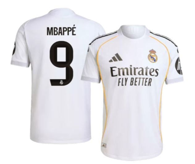 MBAPPE%20REAL%20MADRID%20%20%20FOOTBALL%20SHIRT%202025/26%20White%20-%20Image%202