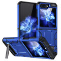Applicable Samsung Z Filp5 Military Air Phone Case Metal Bracket Samsung Sergeant Drop-Resistant FOLP5 Protective Sleeve. 