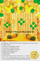 Mehndi / Mayon Balloon Decoration Set / Mayoon Balloon Decoration /Mayo Balloon Decoration Set / Wedding Decoration / Yellow Balloon / Golden Balloon / Green Balloon / Mehndi Decoration Set / Wedding Decoration Set / Decoration for Wedding / Mayo Set. 