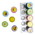 10 x Multicolor Children DIY Stamps Toy Children's Seal Animal Cute Smiley Face Expression Cartoon Printing Kindergarten Sharing Baby Birthday Reward Toys. 