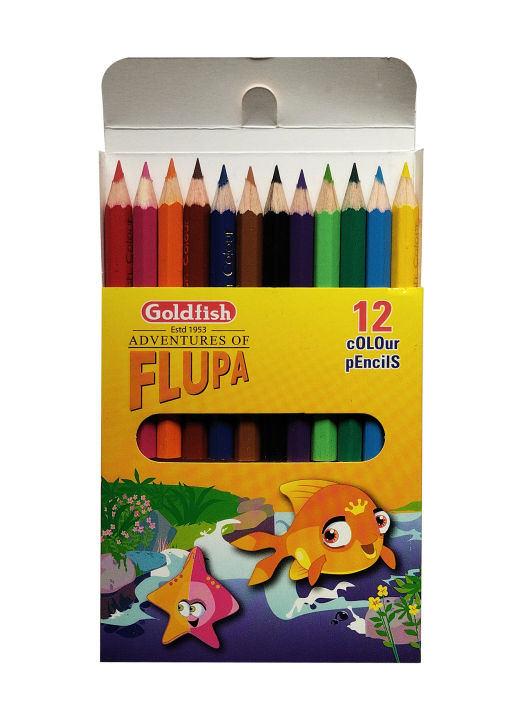 Goldfish%20Flupa%2012%20Colour%20Half%20Size%20Pencil%20Cardboard%20Packet%20(01%20Pack)%20-%20Image%206