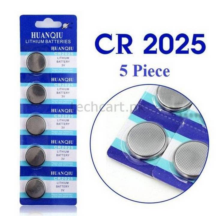 5pcs CR2025 Button Battery 3V Lithium Coin Cells use Car mp3 Remote and other
