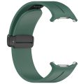 Magnetic Folding Buckle Silicone Watch Band For Samsung Galaxy Watch Ultra 47mm. 