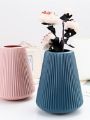 Pack of 2 Flower Vase Decoration Home Plastic Vase Flower Pots Bottle Neck diamond pattern. 