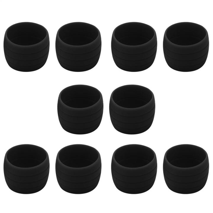 10Pcs Bicycle Handlebar Tape Fixing Loops Road Bike Handle Grip Wrap Holding Rings Cycling Bartape Strap Belt Black