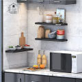 Wall Mounted Floating Shelves Set of 3, Wall Mounted Shelf for Bathroom, Bedroom, Living Room White by Home Décor Decorative. 