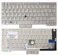 Laptop Notebook Keyboard (US Style)  For  EliteBook 2730   P/N 454696-001 – Silver. 