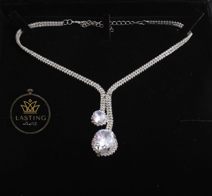 set of 3 prints | digital download – luxe poster co... Silver Crystal Drop Necklace Set for Women – Trending Wedding Jewelry ...