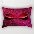 Eyelashes Pillowcase Throw Pillows Lash Cushion Cover Geometric Sofa Cushion Eye Pillow Covers Waist Pillowcase Sofa Cushions. 