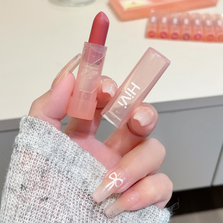 Hivi%2010%20Pcs%20Peach%20Lipstick%20Matte%20Long%20Lasting%20Moisturizing%20Makeup%20Lipstick%20Set%20Natural%20Lipstick%20For%20Girls%2010%20Color%20Makeup%20Set%20Lipstick%20Set%20-%20Image%204