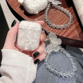 【NShisasN】Crystal Butterfly Pendant Bead Bracelet Earphone Case for Apple airpods 1/2 /3 For Airpods Pro 2nd Earphone Case With Keychain. 