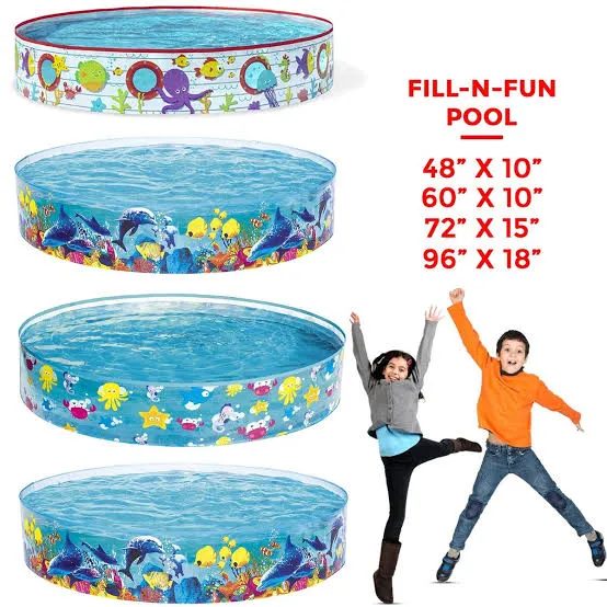 Intex Pool Inside Out Fill and fun intex swimming pool without air - Bestway Fill N Fun ...