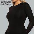 ECHIDNA Women Bodysuit Crew Neck Slim Fit Bodysuits Women Clothing. 