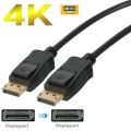 4K DisplayPort Male To Male Cable 6 Feet With Latches Version DP1.2 DP Cable 4K DisplayPort To DisplayPort Cable ( Branded Used ). 