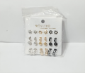 Earrings set of 12 pairs for girls fashion ear rings tops studs. 