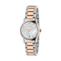 Gucci G-Timeless Two-tone Stainless Steel Mother of Pearl Dial Quartz Watch for Ladies- YA126544. 