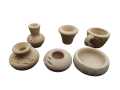 6 Pcs/set Small Mini Clay Pots Tiny Terra Cotta Pots Small Flower Pots Pottery Planter for Indoor Outdoor Plants DIY Craft Desktop Windowsill. 