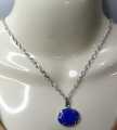 Silver Stainless Chain with Stone Locket Necklace Pendants for Girls Women Boys Men. 