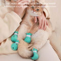 Cat Foot Muff Soft Adjustable Silicone Cat Paw Protectors Anti-scratch Pet Shoes for Cats Reusable Elastic Cat Boots Buyers' Choice Adjustable Zipper Strap Pet Shoe. 