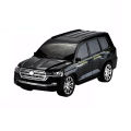 New Rc Toyota Land Cruiser V8 Model Car Four Channel For Kids - Black. 