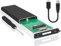 M.2 SATA SSD to USB 3.0 External SSD Reader Converter Adapter Enclosure with UASP, Support NGFF M.2 2280 2260 2242 2230 SSD with Key B/Key B+M. 