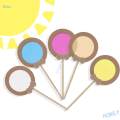 5x Kids Paddles Educational Kindergarten Color Learning Teaching Tools for Birthday. 