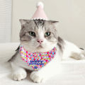Pet Saliva Bib Lint Free Small Dog Cat Saliva Scarf Bib Pet Collar Decoration. 