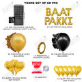 Baat Pakki Foil Balloon Garland Curtain & Arch Theme Collection For Decoration ,Rista Pakka, Ristaa Mubarak Your Celebration Place, Home, Lawn, Garden, Wedding Ceremony Function & Events Themes Decor Supplies Photo Booth Prop : Bk5HJtlz, ldqtloNv. 