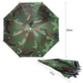 MeterMall 30cm Portable Foldable Camouflage Umbrella Hat Multifunctional Sunshade Anti-uv Umbrella Cap Camping Headgear. 