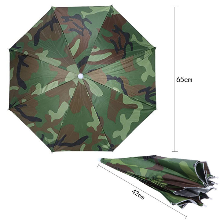 MeterMall%2030cm%20Portable%20Foldable%20Camouflage%20Umbrella%20Hat%20Multifunctional%20Sunshade%20Anti-uv%20Umbrella%20Cap%20Camping%20Headgear%20-%20Image%205