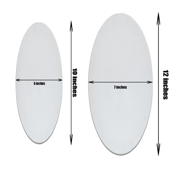 1 Piece Of 5X10 Inches Oval Shaped Canvas For Painting - 5 x 10 Oval Canvas Board