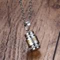 Vnox Cool Rotatable Mantra Necklaces & Pendants Stainless Steel Prayer Necklace Men Jewelry Free Chain 20". 