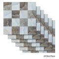 DIY Kitchen Bathroom Bathroom Simulation Wall Tile Waterproof Wallpaper, Peel and Stick Tile Backsplash Wall Tiles 8"x8" (6 Sheets). 
