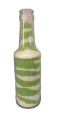 Handcrafted Multicolored Glass Bottle Sand Art - Unique Home Decor Accent. 