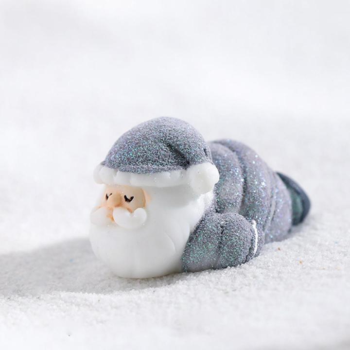 Santa Resin Ornament Beautifully Plant Pot DIY Christmas Santa Mini Figurine