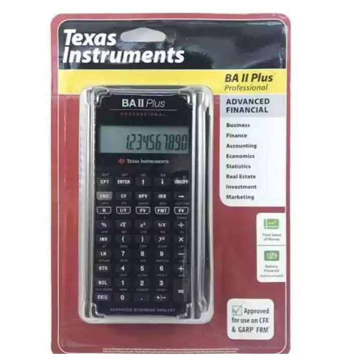 BA II Plus PROFESSIONAL TEXAS INSTRUMENTAL 100 % ORIGNAL