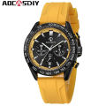 AOCASDIY brand fashionable luxury waterproof timing code watch date quartz men's watch. 