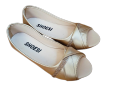 Stylish Women's Pumps in White, Fawn, and Black - Casual Comfort Wear. 
