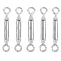 M4 Stainless Steel 304 Eye & Eye Turnbuckle Wire Rope Tension (5Pcs). 