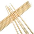 Set of 24 - Bamboo Flat BBQ Skewers, Flat Style Bamboo Wooden Meat and Fruit Skewers Vegetables Sticks Arts & Crafts. 