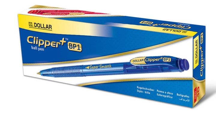 Dollar Clipper F - Ballpoint Pens - Super Smooth - Dollar Clipper+ BP1 - Dollar pen - Ball point pen - Dollar Ball PensDollar Clipper + BP1, Dollar Clipper Ball Pen , Blue Ball Pen