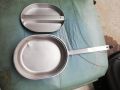 STAINLESS STEEL LUNCH BOX / MESS KIT - Made in USA - Used Container Item. 